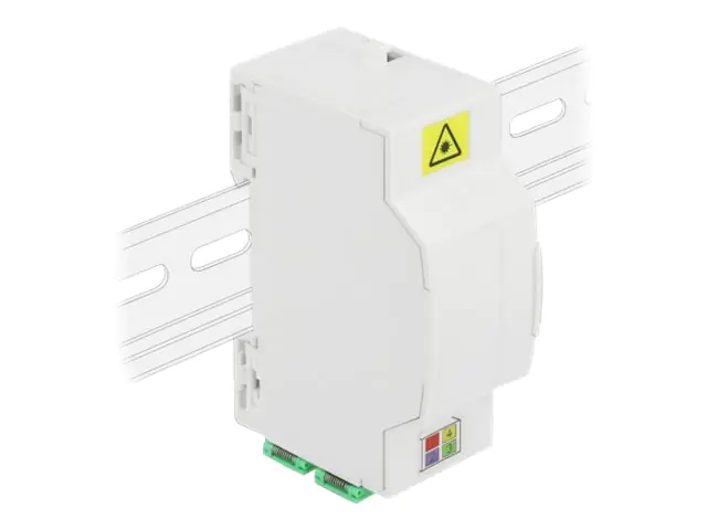 Delock Optical Fiber Connection Box for DIN Rail 4 x SC Simplex - Kabelanschlusskasten - DIN schienenmontierbar - weiß