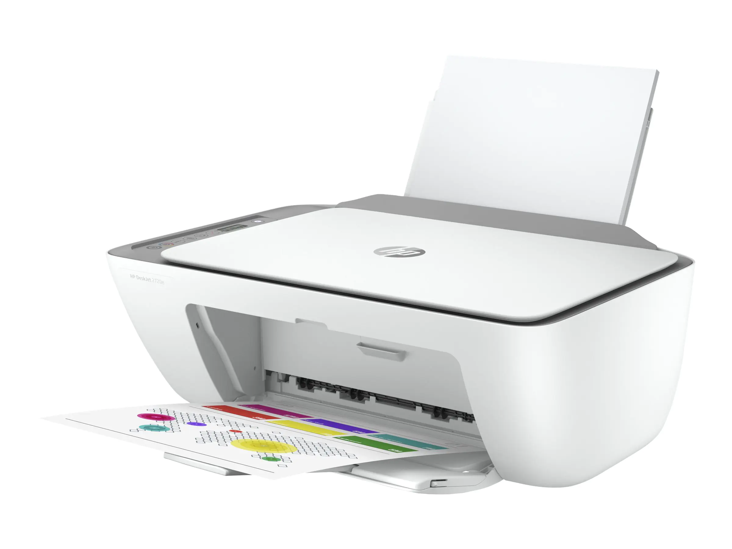 HP Deskjet 2720e All-in-One - Multifunktionsdrucker - Farbe - Tintenstrahl - 216 x 297 mm (Original) - A4/Legal (Medien) - bis zu 6 Seiten/Min. (Kopieren) - bis zu 7.5 Seiten/Min. (Drucken) - 60 Blatt - USB 2.0, Bluetooth, Wi-Fi(n) - Cement