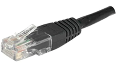 exertis Connect Hypertec 246774-HY - 2 m - Cat6 - U/UTP (UTP) - RJ-45 - RJ-45 - Schwarz