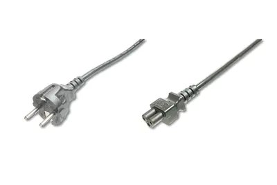 ASSMANN - Stromkabel - IEC 60320 C5 zu power CEE 7/7 (M) - Wechselstrom 250 V - 1.2 m - geformt - Schwarz - Deutschland