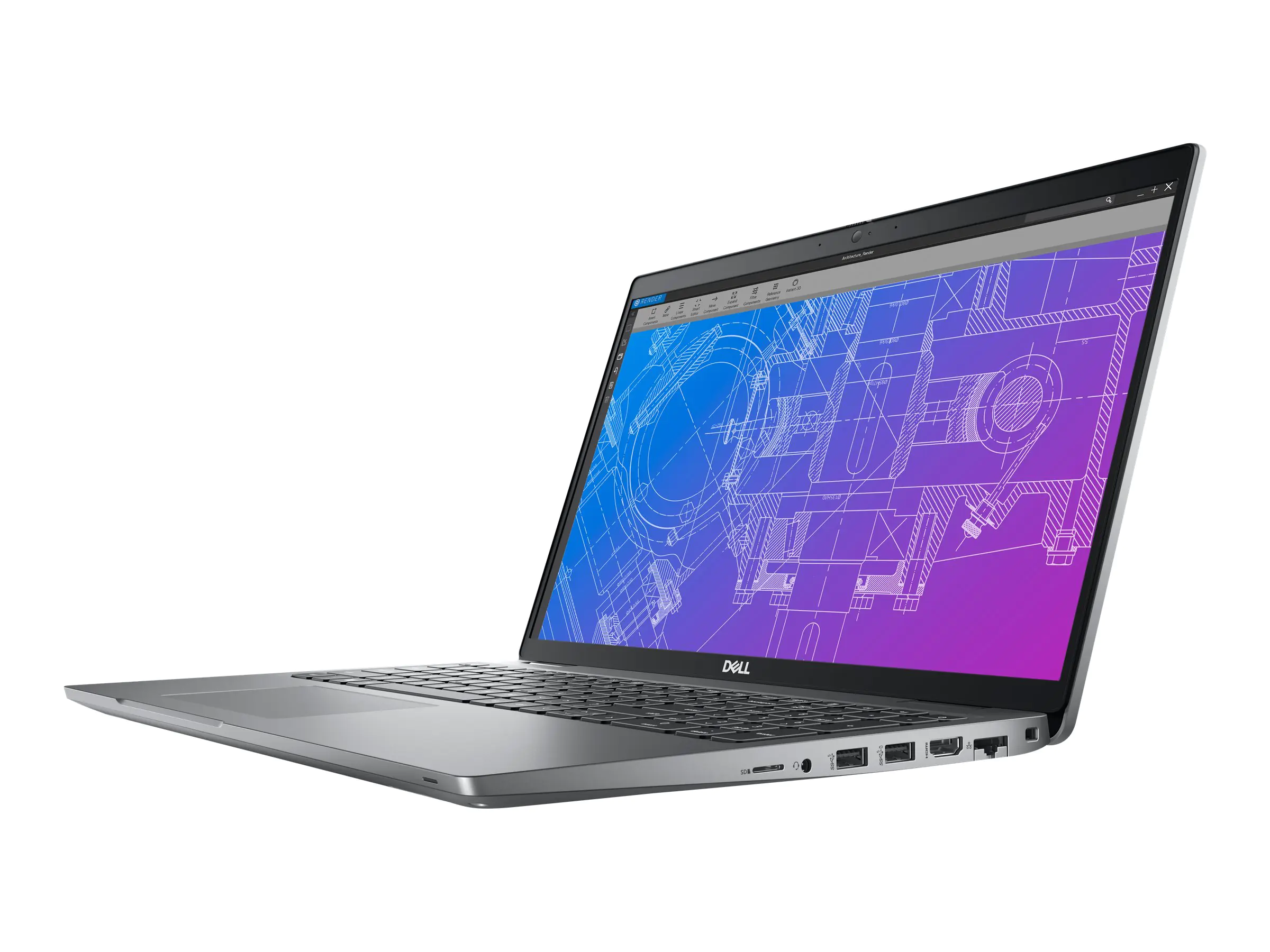 Dell Precision 3571 - Intel Core i7 12700H / 2.3 GHz - vPro Essentials - Win 10 Pro (mit Win 11 Pro Lizenz) - RTX A1000 - 16 GB RAM - 512 GB SSD NVMe, Class 40 - 39.6 cm (15.6") 1920 x 1080 (Full HD) - 802.11a/b/g/n/ac/ax (Wi-Fi 6E) - Grau - mit 3 Jahre B