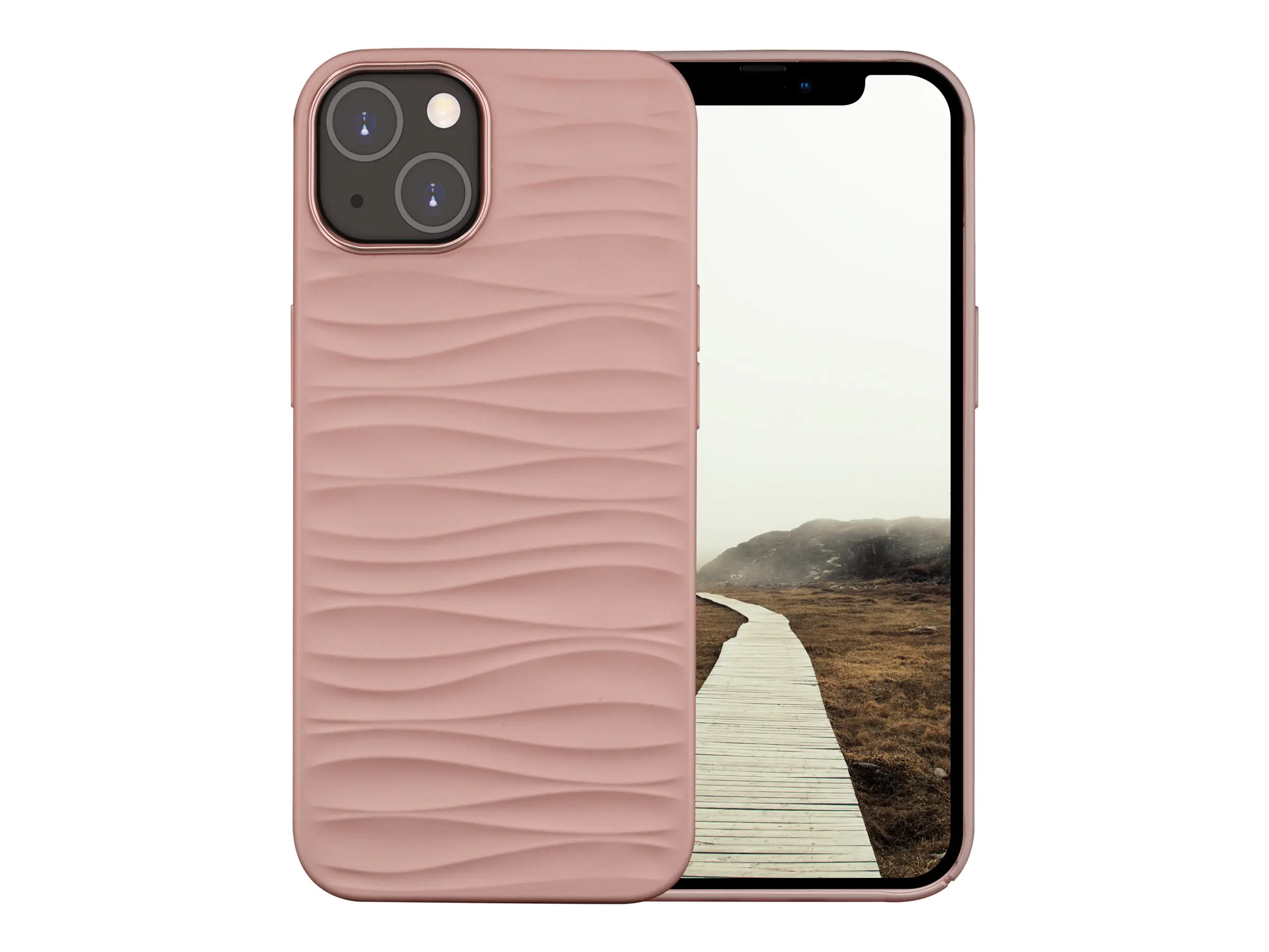 dbramante1928 Dune - Hintere Abdeckung für Mobiltelefon - 100 % recycelter Kunststoff - pink - für Apple iPhone 14