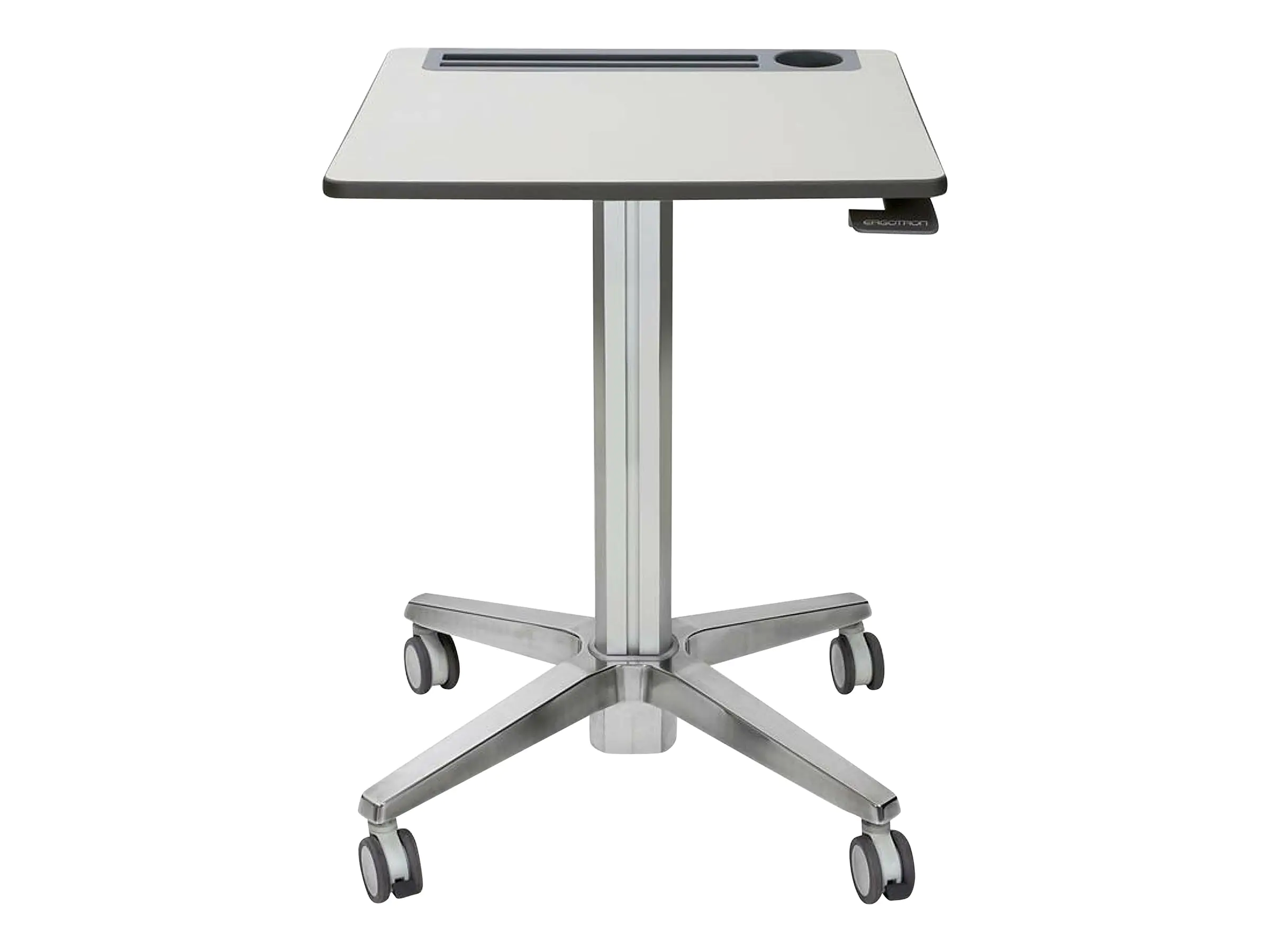 Ergotron LearnFit Tall - Stehpult - mobil - rechteckig - weiß - Silber Basis