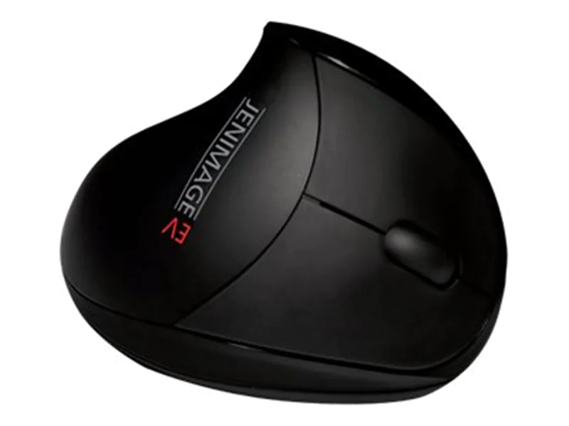 Jenimage EV - Vertikale Maus - ergonomisch - 5 Tasten - kabellos - kabelloser Empfänger (USB) JI-CW-01