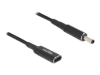 Delock - Adapter für Power Connector - USB-C (nur Spannung) (W) zu Gleichstromstecker 4,5 x 3,0 mm (M) - 19.5 V - 3 A - 15 cm - Schwarz