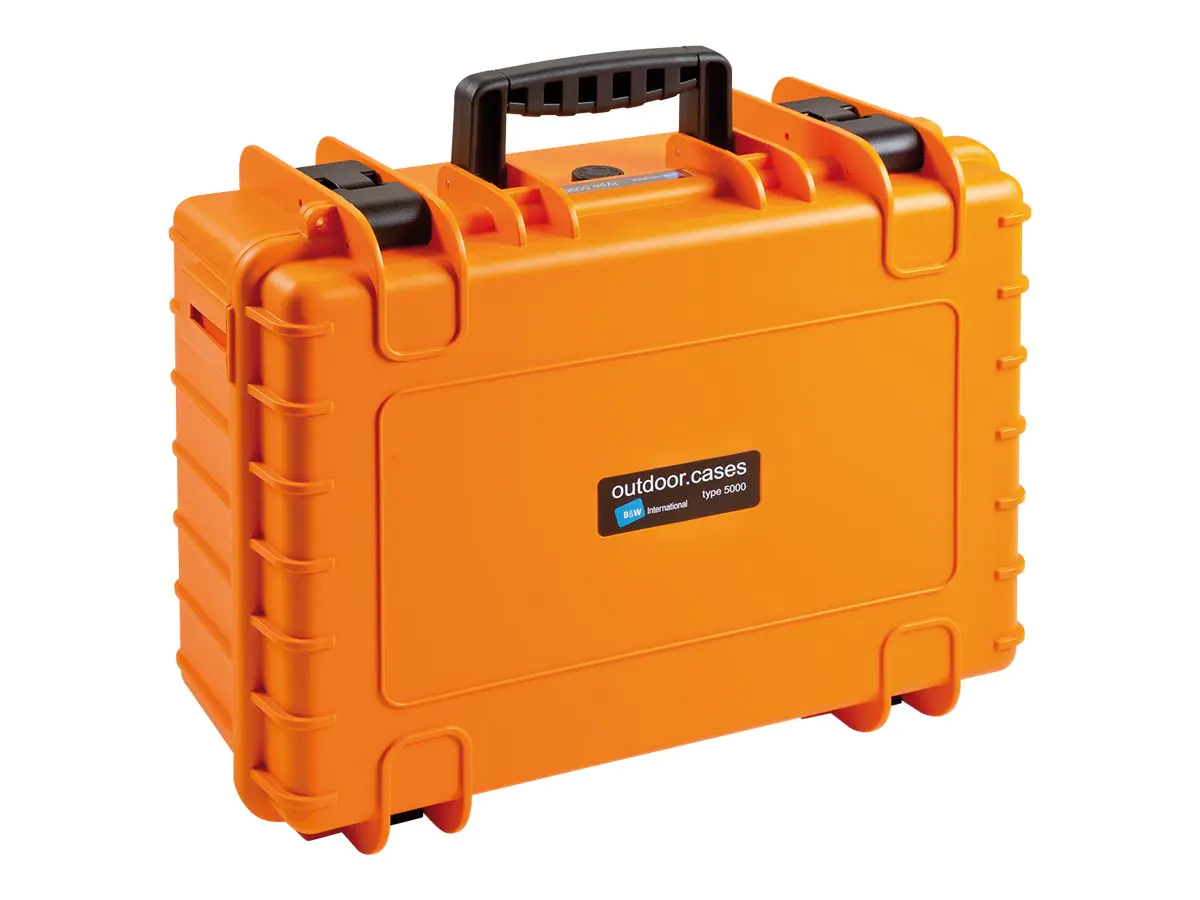 B&W outdoor.case Type 5000 - Hartschalentasche für kardanische Aufhängung - Polypropylen - orange
