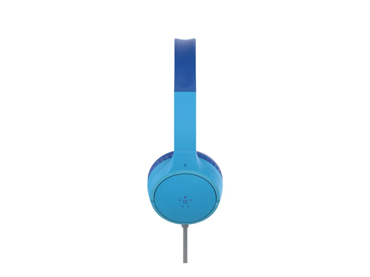 Belkin SoundForm Mini - Kopfhörer mit Mikrofon - On-Ear - kabelgebunden - 3,5 mm Stecker - Blau