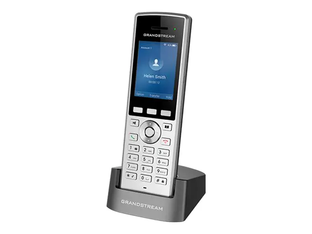 Grandstream WP822 - Schnurloses VoIP-Telefon - IEEE 802.11a/b/g/n/ac (Wi-Fi) - dreiweg Anruffunktion - SIP, RTCP, RTP, SRTP - 2 Leitungen