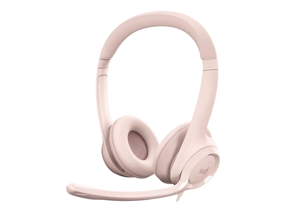 Logitech H390 - Headset - On-Ear - kabelgebunden - USB-A - rosé