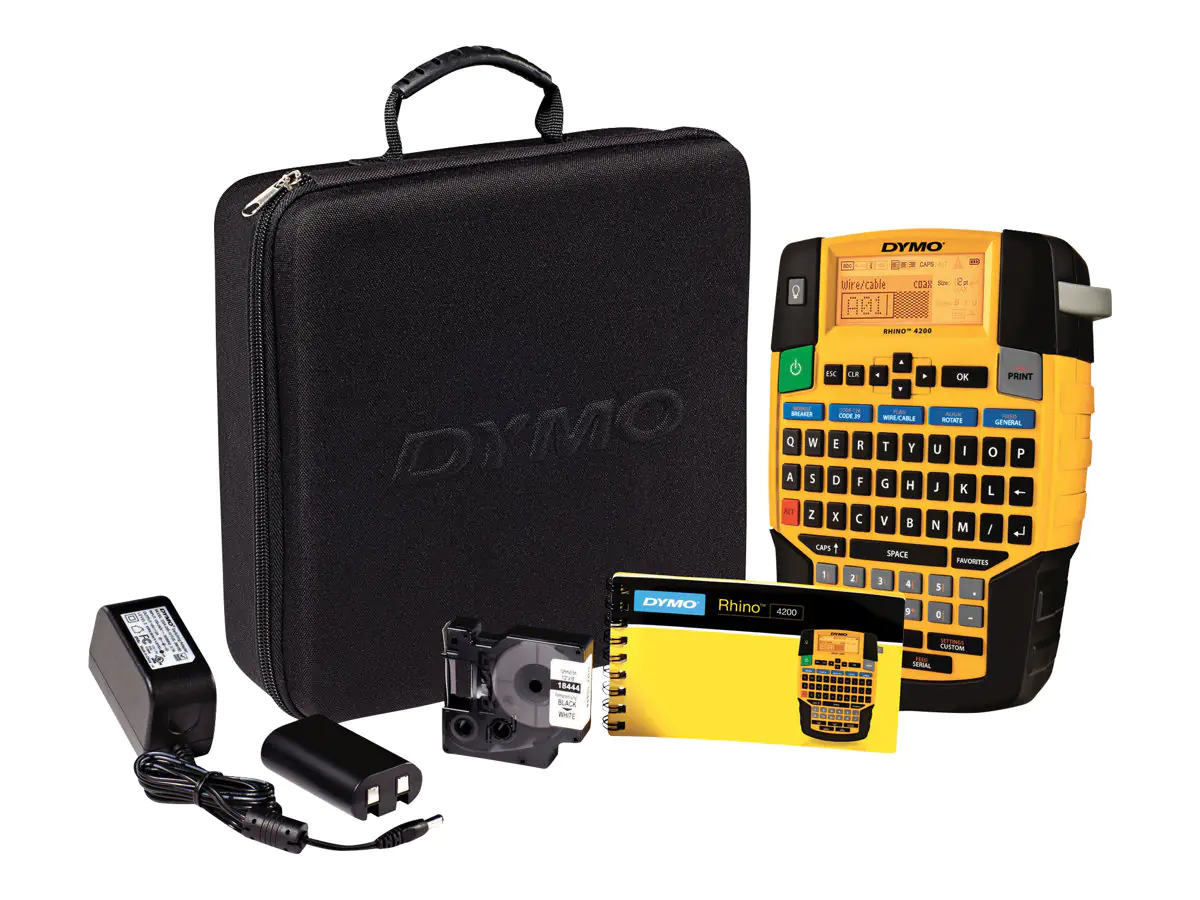 Dymo Rhino 4200 Kit - Beschriftungsgerät - s/w - Thermotransfer - Rolle (1,9 cm) 1852998