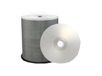 MediaRange - 100 x CD-R - 700 MB (80 Min) 52x - Silber - mit Tintenstrahldrucker bedruckbare Oberfläche, Bedruckbarer Innenring - Spindel
