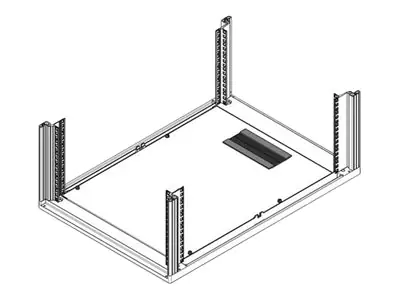 Schroff - Rack-Bürstenleiste - Schwarz