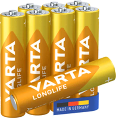 Varta 04103 - Einwegbatterie - AAA - Alkali - 1,5 V - 8 Stück(e) - Gold - Gelb Varta 04103 - Einwegbatterie - AAA - Alkali - 1,5 V - 8 Stück(e) - Gold - Gelb