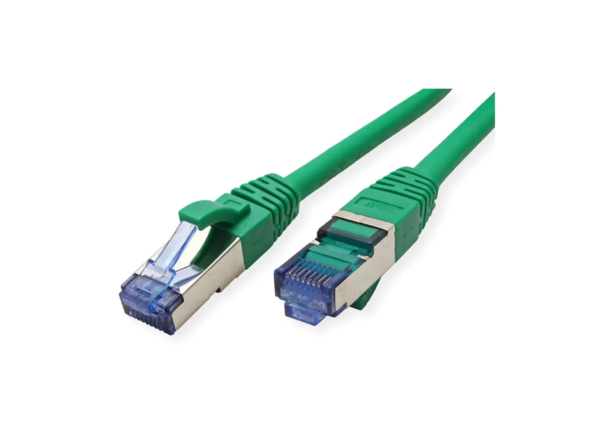 VALUE S/FTP PiMF Patchkabel Kat.6A Kl. EA gruen 0.15m - FTP - PIMF