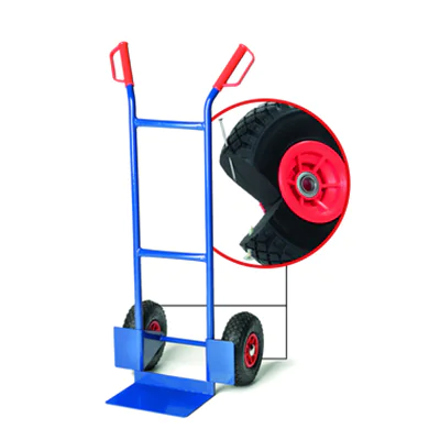 pro-bau-tec Sackkarre Junior PU 46 x 117,5 x 48 cm (B x H x L) 200kg Stahl, pulverbeschichtet blau