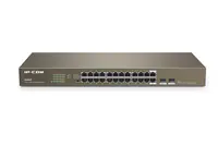 IP-COM G1024F - Unmanaged - Gigabit Ethernet (10/100/1000) - Vollduplex - Rack-Einbau