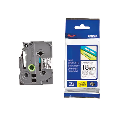Brother TZe-141 - Standard-Klebstoff - schwarz auf durchsichtig - Rolle (1,8 cm x 8 m) 1 Kassette(n) laminiertes Band - für Brother PT-P750, P950; P-Touch PT-P900; P-Touch Cube PT-P910; P-Touch Cube Plus PT-P710 Brother TZe-141 - Standard-Klebstoff - schwarz auf durchsichtig - Rolle (1,8 cm x 8 m) 1 Kassette(n) laminiertes Band - für Brother PT-P750, P950; P-Touch PT-P900; P-Touch Cube PT-P910; P-Touch Cube Plus PT-P710