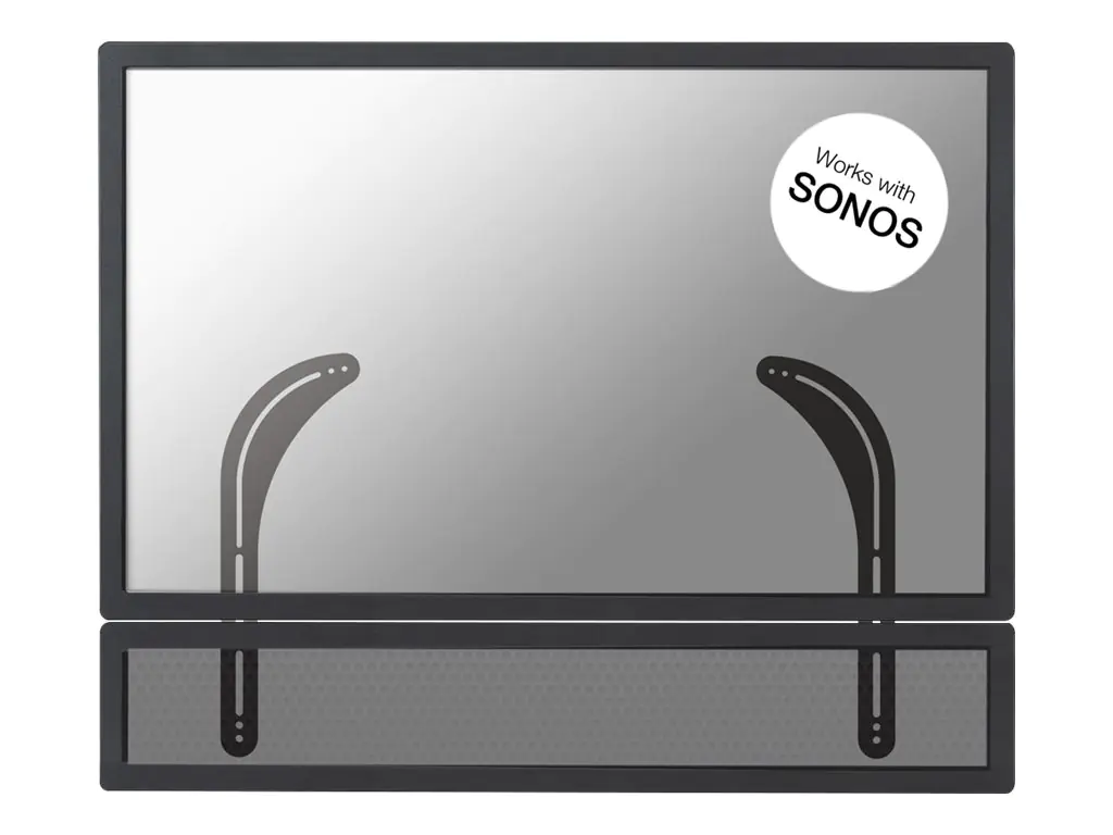 Neomounts NM-USP100 - Befestigungskit (2 Montagehalterungen) - für Soundbar - Schwarz - für Sonos PLAYBAR