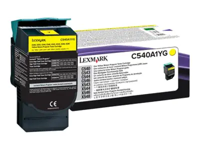 Lexmark - Gelb - Original - Tonerpatrone LCCP, LRP - für Lexmark C540, C543, C544, C546, X543, X544, X546, X548