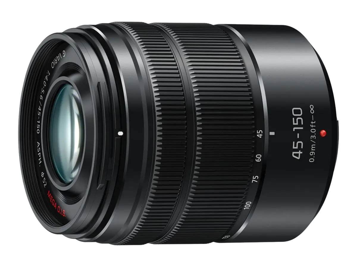 Panasonic Lumix H-FS45150 - Telezoomobjektiv - 45 mm - 150 mm - f/4.0-5.6 G VARIO ASPH - Micro Four Thirds - für Lumix G AG-GH4UP, DC-GX880, DMC-G7, G70, G7H, G7M, G7W, GX8, GX80, GX8A, GX8H, GX8K, GX8M