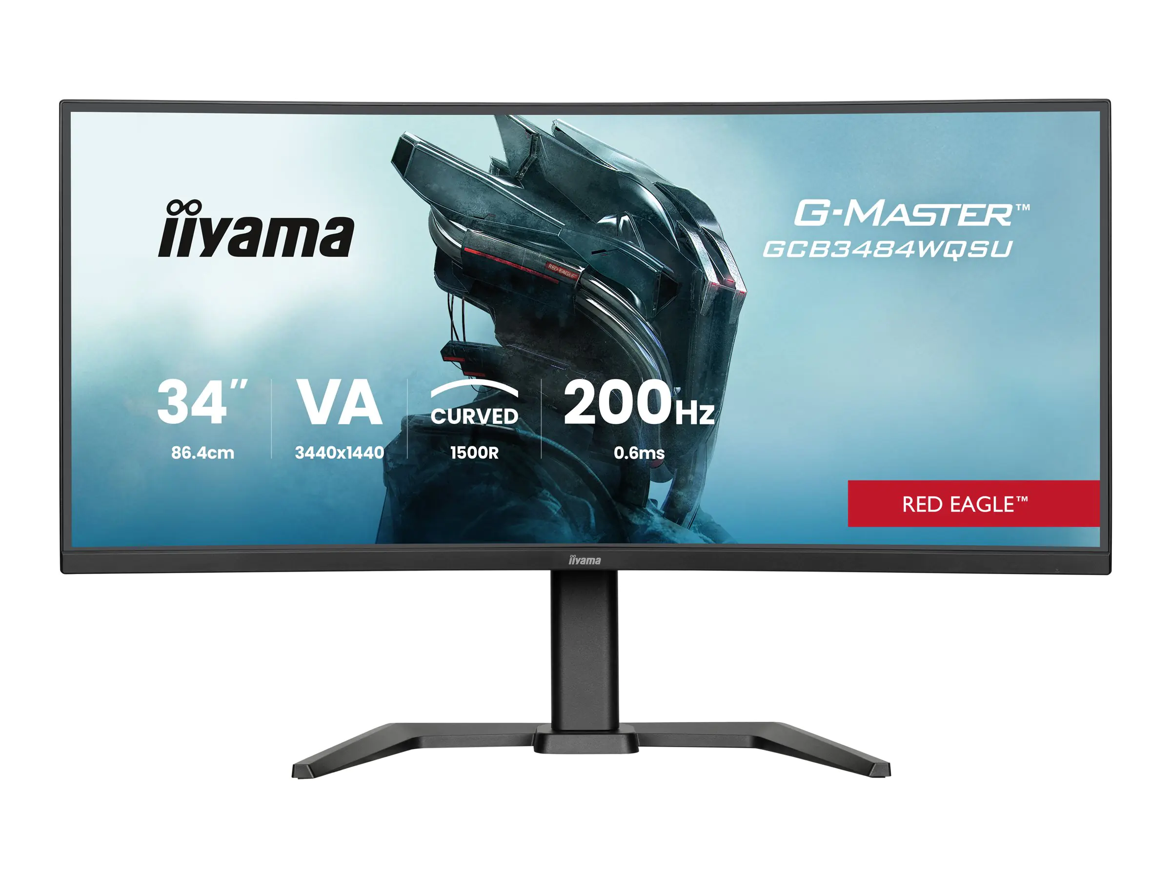 Iiyama Monitor (34") G-MASTER Red Eagle 21:9 2xHDMi+2xDP+USB-C GCB3484WQSU-B2
