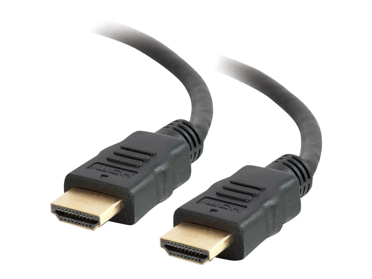 C2G 1.5ft HDMI Cable - High Speed 4K HDMI Cable - HDMI Cable with Ethernet - 4K 60Hz - M/M - HDMI-Kabel mit Ethernet - HDMI männlich zu HDMI männlich - 45.7 cm - abgeschirmt - Schwarz