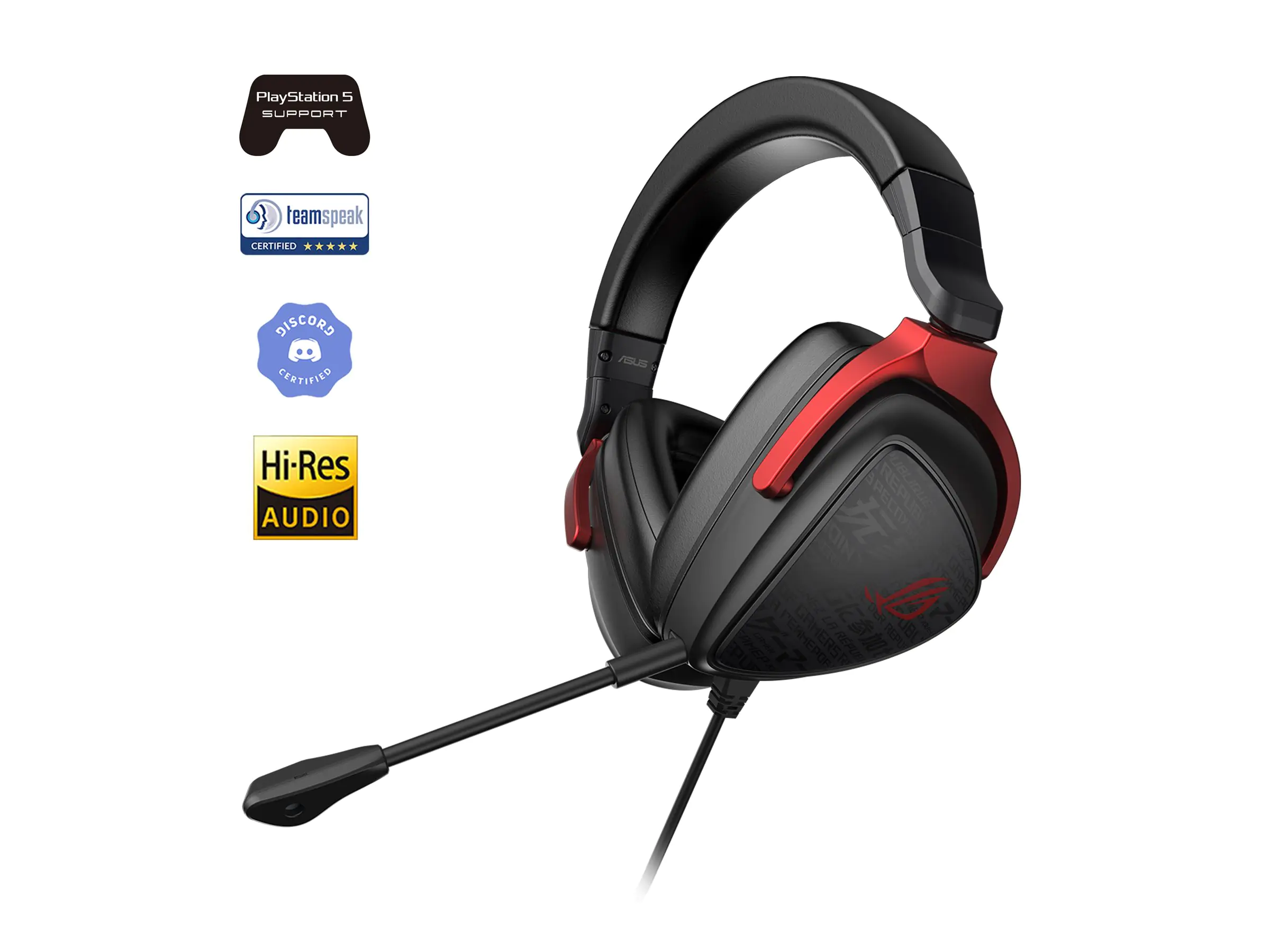 ASUS ROG Delta S Core - Headset - ohrumschließend - kabelgebunden - 3,5 mm Stecker - Schwarz