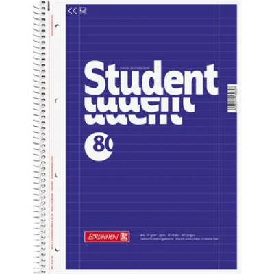 BRUNNEN Collegeblock Student 1067927 DIN A4 80Bl. Lin27 liniert BRUNNEN Collegeblock Student 1067927 DIN A4 80Bl. Lin27 liniert