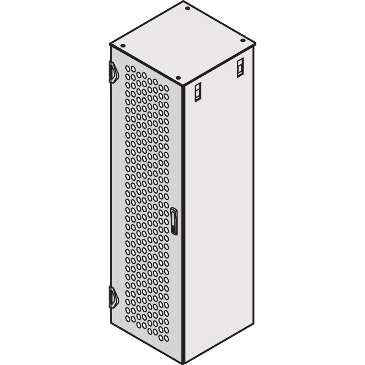 SCHROFF 22130145 Tür belüftet (B x H) 800 mm x 2000 mm 1 St. - SCHROFF Stahltür perforiert