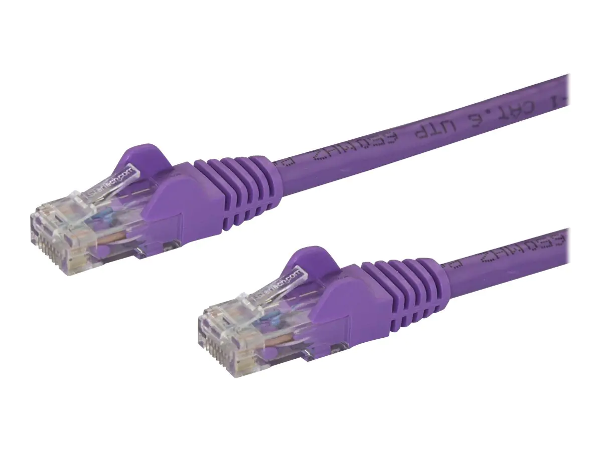 StarTech 3m Cat6 Snagless RJ45 Ethernet Netzwerkkabel - Lila - 3m Cat 6 UTP Kabel - Netzwerkkabel - RJ-45 (M) bis RJ-45 (M) - 3 m - UTP - CAT 6 - ohne Haken, verseilt - lila