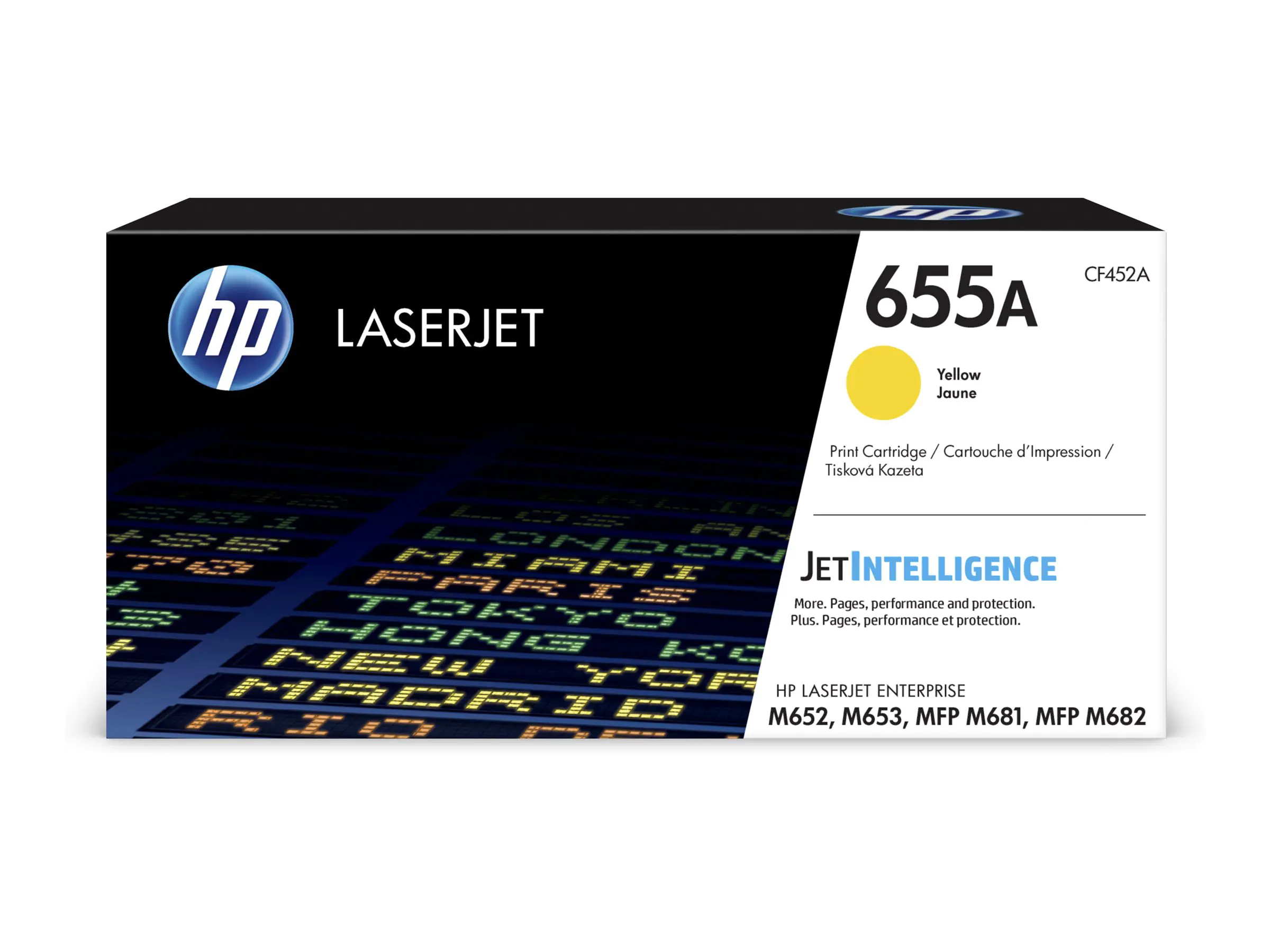 HP 655A - Gelb - Original - LaserJet - Tonerpatrone (CF452A) - für Color LaserJet Enterprise M652, M653; LaserJet Enterprise Flow MFP M681, MFP M682