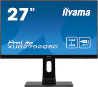 Iiyama ProLite XUB2792QSC-B1 - LED-Monitor - 68.6 cm (27") - 2560 x 1440 WQHD @ 75 Hz - IPS - 350 cd/m² - 1000:1 - 4 ms - HDMI, DisplayPort, USB-C - Lautsprecher - mattschwarz