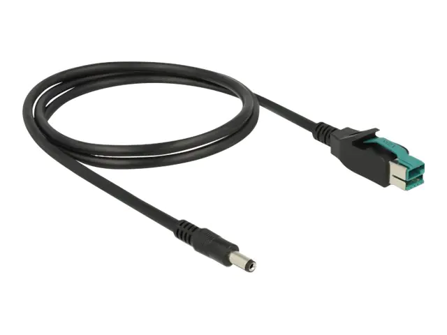 Delock - Powered USB-Kabel - USB PlusPower (12 V) (M) zu GS Antriebshebezug 2,1/5,5 mm (M) - 12 V - 1 m - Schwarz