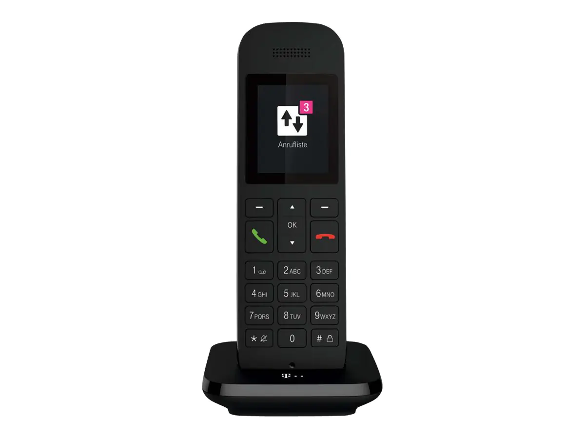 Telekom Speedphone 12 - Schnurloses Erweiterungshandgerät - DECT\CAT-iq - Schwarz