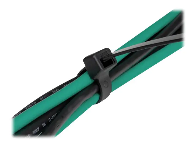 Delock Kabelbinder - wärmebeständig - 10 cm - Schwarz (Packung mit 100)