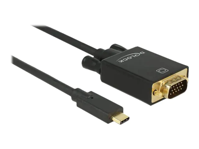 Delock - Externer Videoadapter - ITE IT6516BFN - USB-C - D-Sub - Schwarz - retail