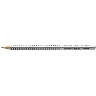 Faber-Castell Bleistift GRIP 2001 117011 Dreieckform H silbergrau Faber-Castell Bleistift GRIP 2001 117011 Dreieckform H silbergrau