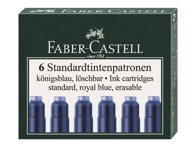 Faber-Castell Tintenpatronen 185506 Standard königsblau 6 St./Pack