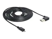Delock EASY-USB - USB-Kabel - Micro-USB Typ B (M) zu USB (M) - USB 2.0 - 5 m - Schwarz