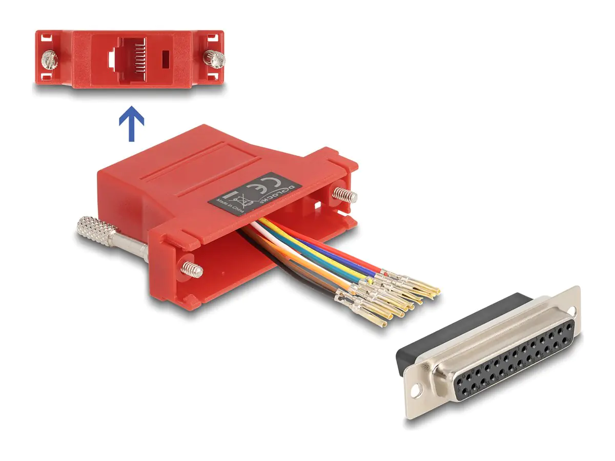 Delock Assembly Kit - Serieller Adapter - DB-25 (W)