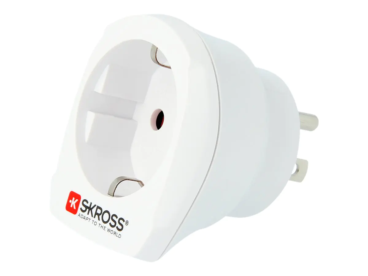 SKROSS Europe to USA - Netzanschlussadapter-Kit - Eurostecker, CEI 23-16/VII / CEE 7/3 (R) zu NEMA 5-15 (S) - Wechselstrom 100-250 V - 15 A - weiß SKROSS Europe to USA - Netzanschlussadapter-Kit - Eurostecker, CEI 23-16/VII / CEE 7/3 (R) zu NEMA 5-15 (S) - Wechselstrom 100-250 V - 15 A - weiß