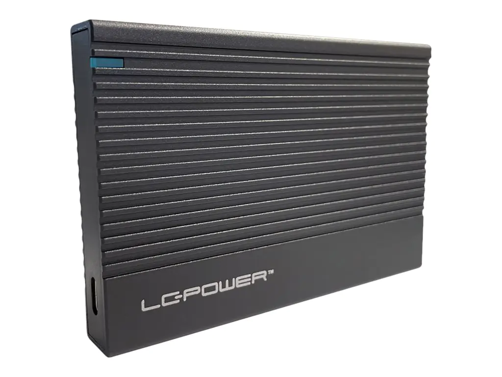 LC Power LC-25U3-C - Speichergehäuse - 2.5" (6.4 cm) - SATA 6Gb/s - USB 3.2 (Gen 2x1) - Schwarz