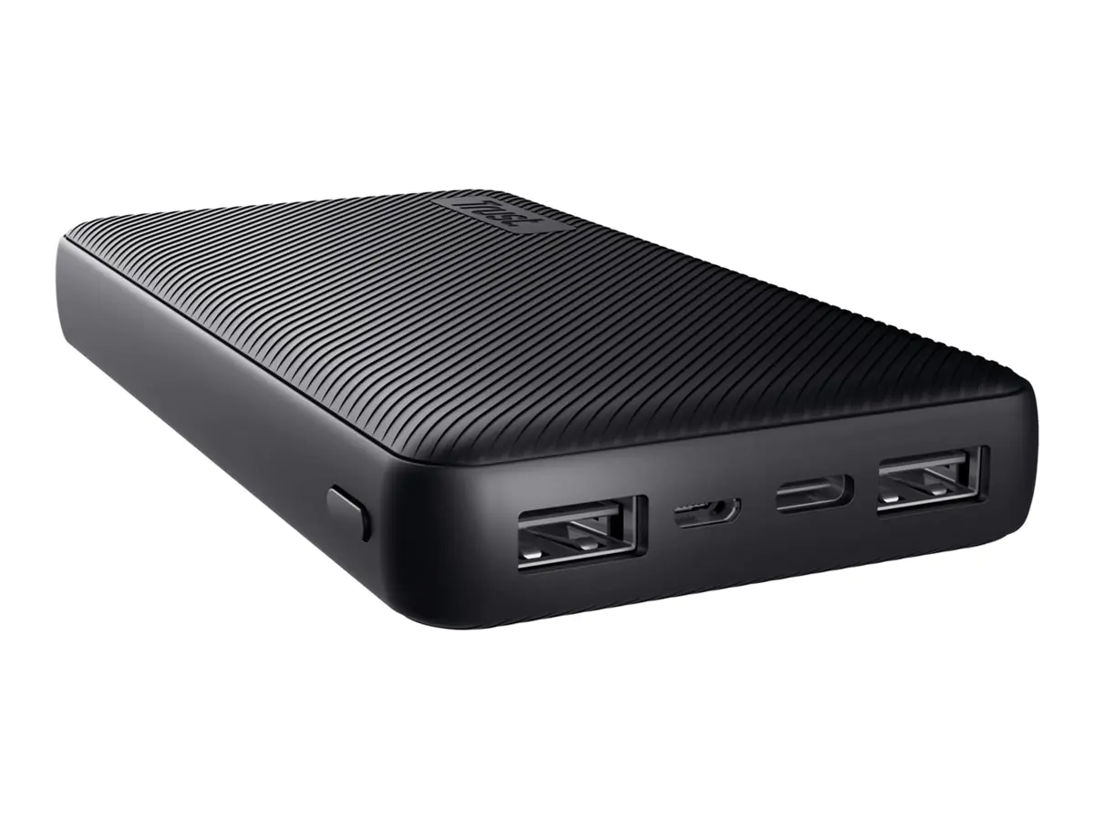 Trust Primo - Powerbank - 15000 mAh - 55.5 Wh - 15 Watt - 3 A - Fast Charge - 3 Ausgabeanschlussstellen (2 x USB, USB-C) 24677