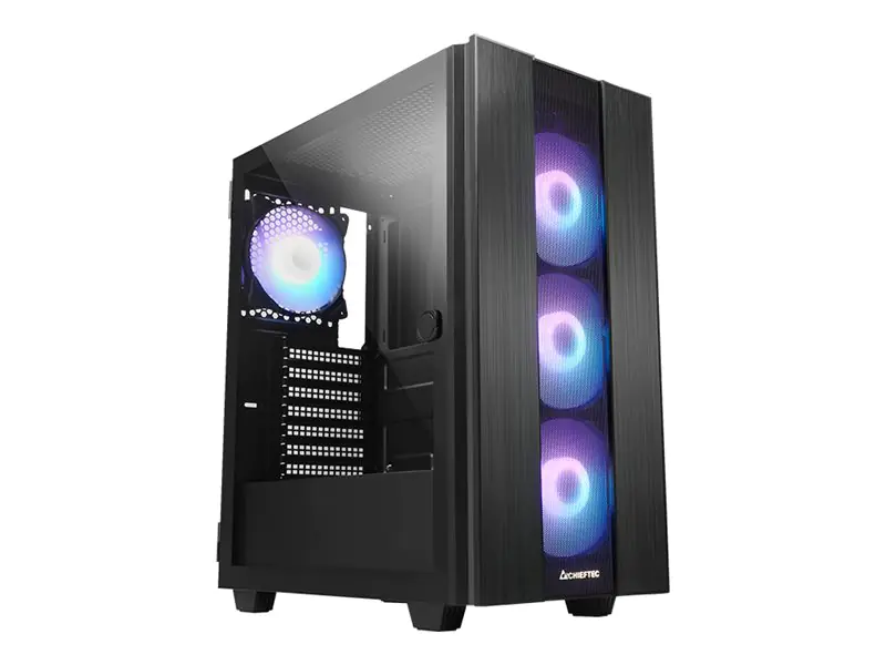 Chieftec Gamer Series Hunter 2 - Tower Gaming - ATX - Seitenteil mit Fenster (gehärtetes Glas) GS-02B-OP