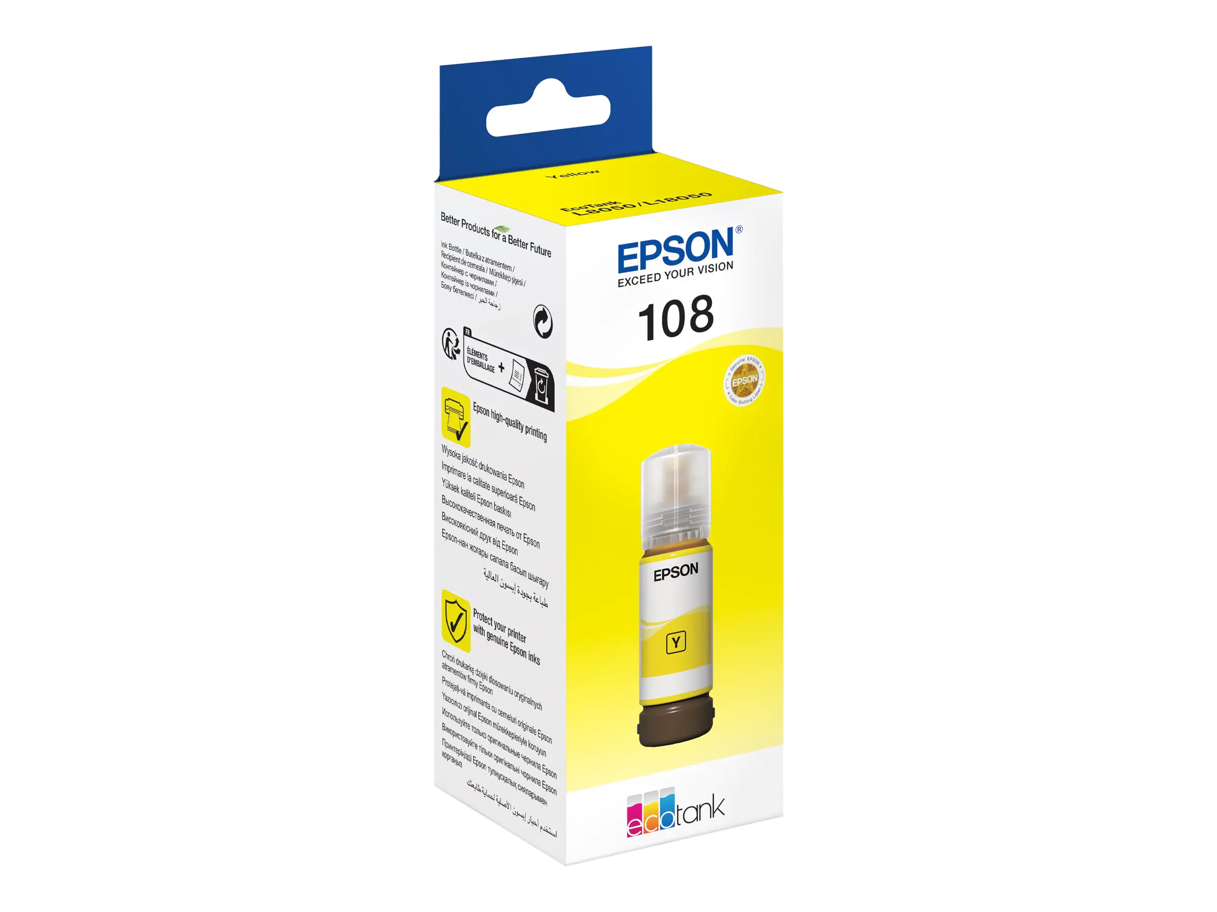 Epson EcoTank 108 - 70 ml - Gelb - original C13T09C44A