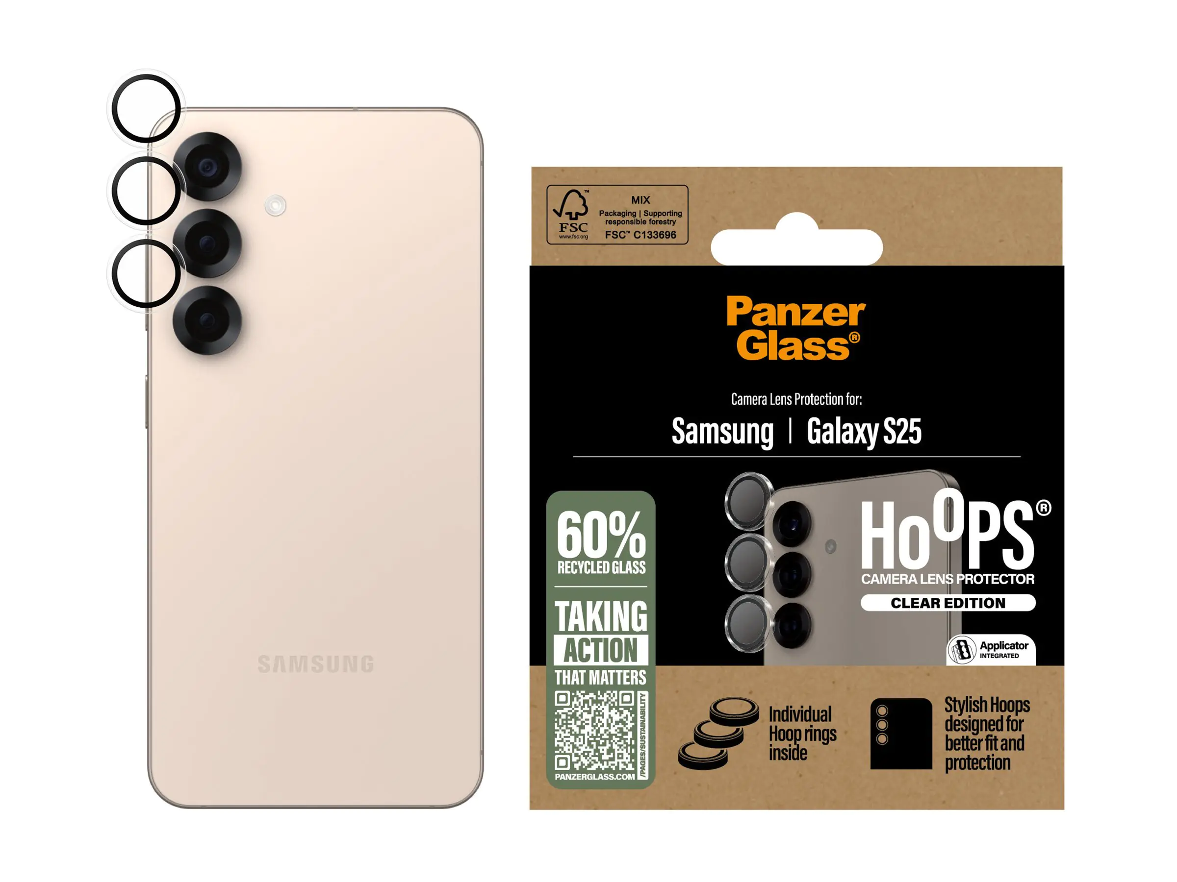 PanzerGlass Hoops - Clear Edition - Objektivschutz für Handy
