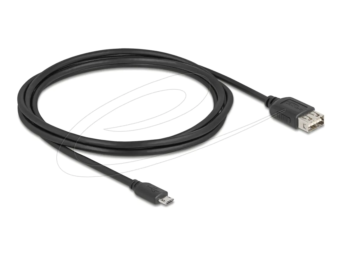 Delock USB 2.0 Kabel EASY Typ Micro-B Stecker zu Typ-A Buchse 2 - Kabel - Digital/Daten
