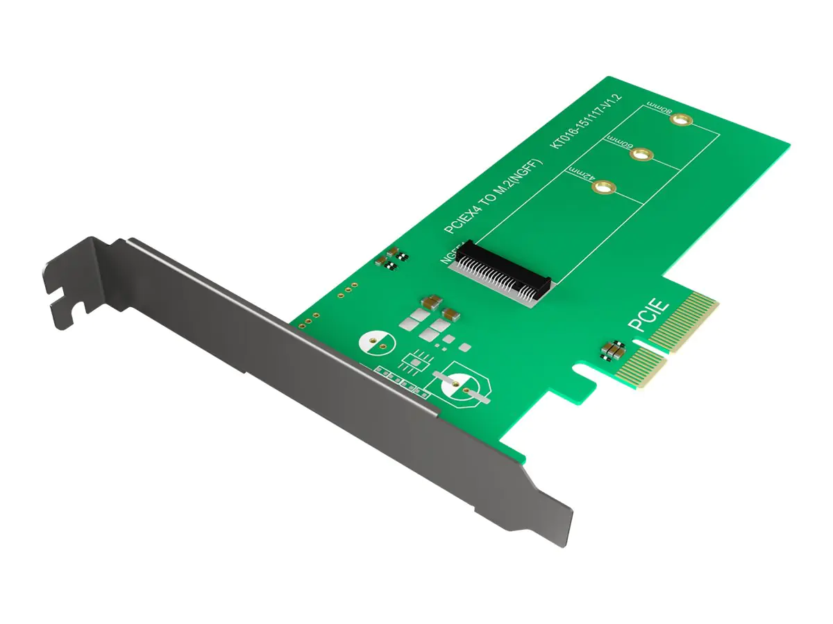 RaidSonic ICY BOX IB-PCI208 - Schnittstellenadapter - M.2 - PCIe 3.0 x4 - grün