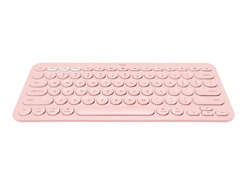 Logitech K380 Multi-Device Bluetooth Keyboard - Tastatur - kabellos - Bluetooth 3.0 - QWERTZ - Deutsch - rosé