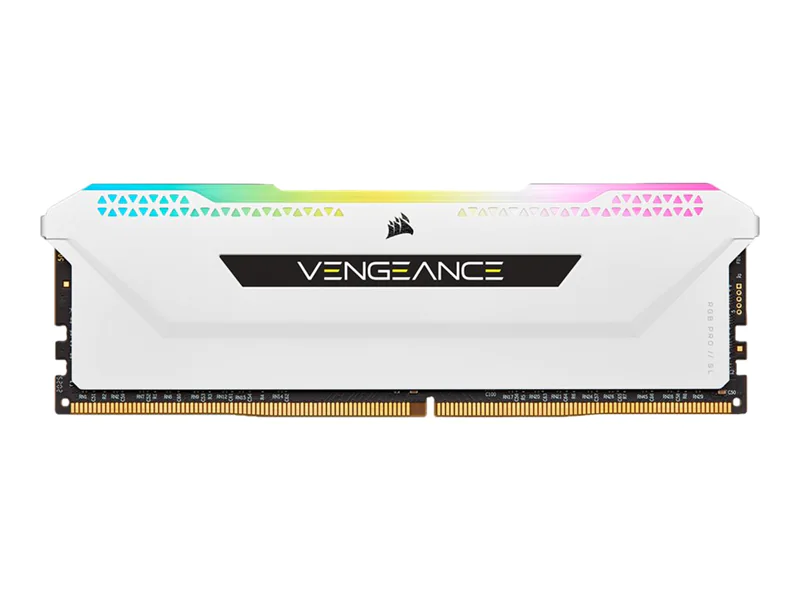 CORSAIR Vengeance RGB PRO SL - DDR4 - Kit - 16 GB: 2 x 8 GB - DIMM 288-PIN - 3200 MHz / PC4-25600 - CL16 - 1.35 V - ungepuffert - non-ECC - weiß